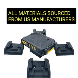 Dewalt 20v Latching Battery Wall Mount Holder 5 Pack Under Shelf Mount Holder - Picture 1 of 9