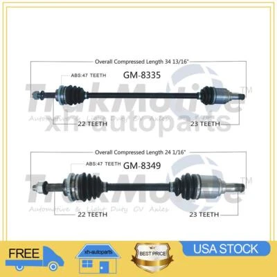 2 Front Left Front Right TrakMotive CV Axle Shaft For Chevrolet Spark 2013~2013 - Image 1 of 3