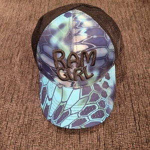 Dodge Ram Logo Ram Girl Snapback Hat Cap Trucker Blue/ Black/ One Size - Picture 1 of 6