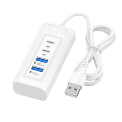 USB Charging Station With 2 Type C And 2 USB Ports For School Or Dorm - Image 1 of 4