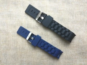Curved End 22mm or 20mm SPORT DIVER Watch rubber Band Silicone Strap.bracelet - Picture 1 of 2