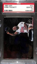 1997 UD3 #40 KIRBY PUCKETT PSA 10 15894362