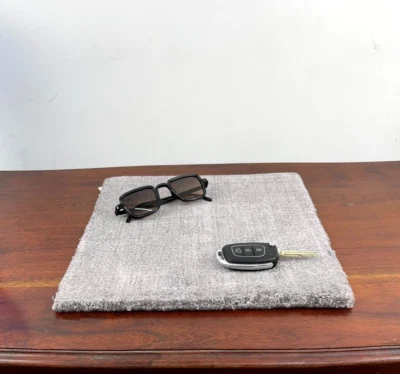 Solid Accent Viscose Rug Modern Bohemian Table Mat Handmade Kitchen Placemat - Image 1 of 4