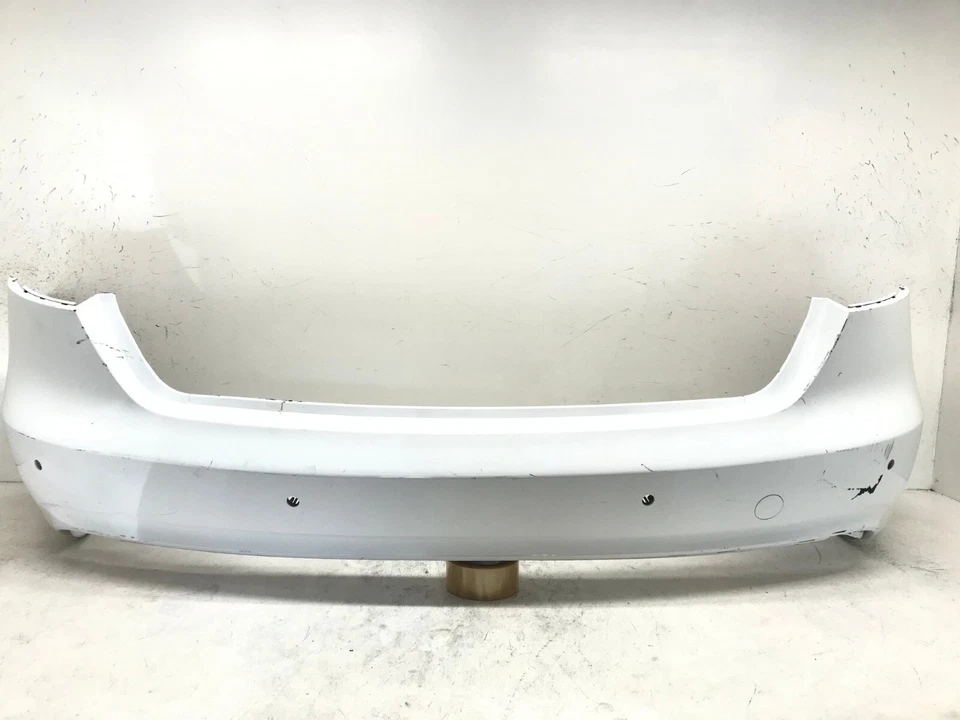 Rear Bumper Cover Audi A4 Allroad B8 w/Sensor Holes White 2013-2016 CAPA - Imagem 1 de 4