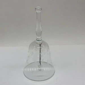 Vintage Heritage Princess House Etched Crystal Bell 6" Hand blown - Picture 1 of 6
