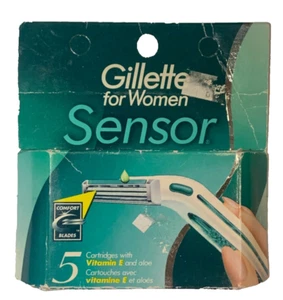 Gillette Sensor For Women 5 Razor Blades Refill Cartridges NON-EXCEL Version - Picture 1 of 2