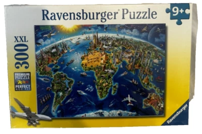 NUEVO Rompecabezas Ravensburger WORLD LANDMARKS MAP 300 piezas XXL nuevo en envoltura de plástico Foto 1 de 4
