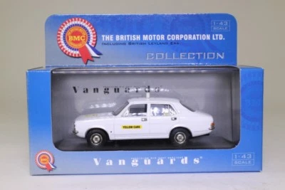 Morris Marina 1800 Gialla Auto Leicester Taxi Vanguards 1:43 VA06307 - Immagine 1 di 4
