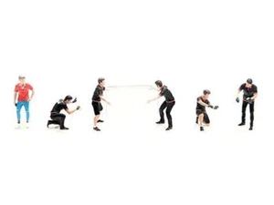 "Pro Wrap" 6 piece Diecast Figure Set (6 Figures) Limited Edition for 1/64 Scale - Picture 1 of 3