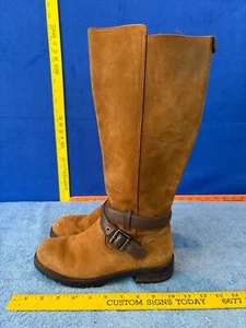Ugg 1017489 Harington Equestrain Brown Leather Tall Boots Women's  size 6.5 - Picture 1 of 21