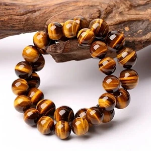1/3Pcs Natural Tiger Eye 10Mm Beads Bracelets Blue Brown Red Elastic Bracelets - Picture 1 of 12