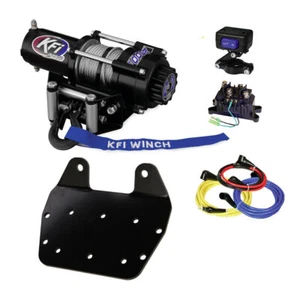 KFI A2500-R2 2500lb wire rope winch & mount kit for 2002-2008 Yamaha Grizzly 660 - Picture 1 of 5