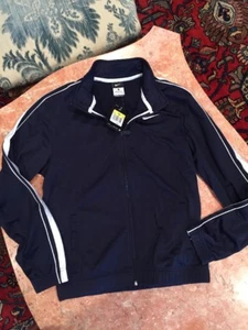 Men's NAVY AND WHITE STRIP NIKE ZIP UP JACKET SIZE S - Picture 1 of 6