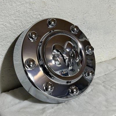11-18 Dodge Ram Dually Chrome FRONT Truck 8 Lug Wheel Center Hub Cap 68081010AA - Image 1 of 4
