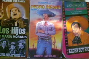Spanish VHS Starring Pedro Infante Lot Of 3 Titles In Photos - Imagen 1 de 8