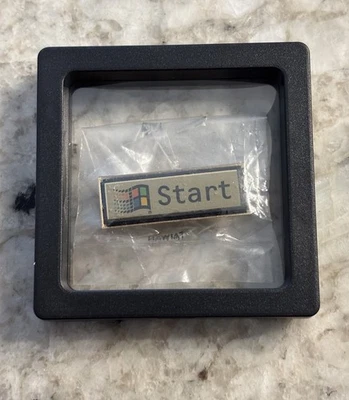 Vintage 1990s Original Microsoft Windows 95 Launch Start Logo Pin - Brand New - Image 1 of 4