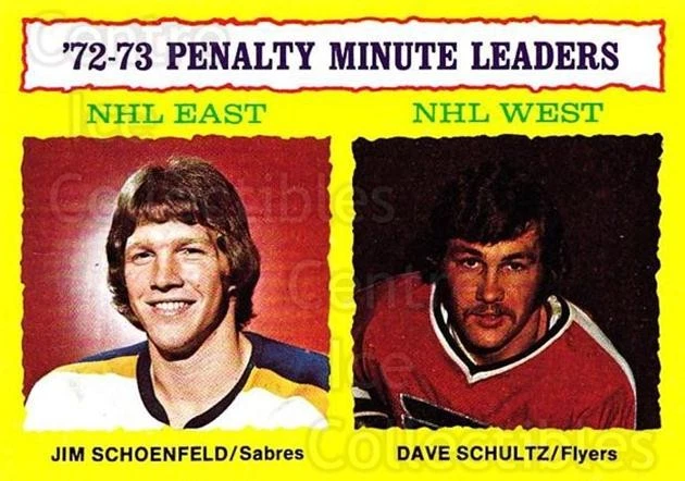 1973-74 Topps #5 Dave Schultz, Jim Schoenfeld - Image 1 of 1