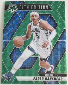PAOLO BANCHERO 2024-25 Panini Mosaic Green Prizm City Edition #283 Orlando Magic - Foto 1 di 2