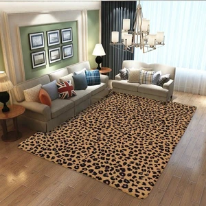 Leopard Print Area Rug, Vintage Art Leopard Print Fashion Area Rug Runway Kit... - Picture 1 of 6