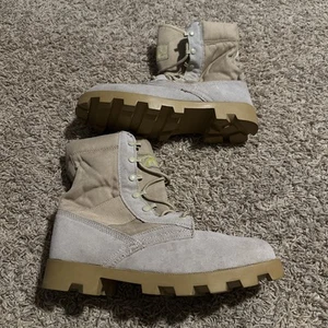 New Black Rock Tan Suede Leather Military Combat Jungle Boots Sz 11 NWOT - Picture 1 of 6
