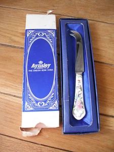 ~ CLASSIC VINTAGE - AYNSLEY - 'PEMBROKE' - FINE BONE CHINA CHEESE KNIFE SLICER - Picture 1 of 8