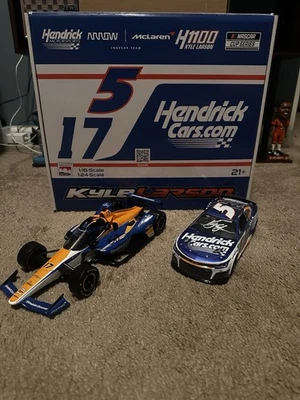2024 Kyle Larson 1100 Double Diecast Box Set Autographed Signed Indy NASCAR - Image 1 of 4