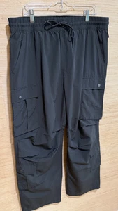 Pantalones cargo Pacsun para hombre talla XL holgados elásticos cargas algodón nailon gris oscuro 2854 - Imagen 1 de 10