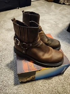 Bed STU Buckle Größe 12 Herren Biker Epicenter Braun - Bild 1 von 18