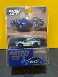 1/64 MINI GT CHASE #975 SUBARU IMPREZA WRC98 #3 1998 RALLY MONTE CARLO 3RD PLACE - Picture 1 of 2