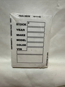 Versa Stock Sticker 100 White 3x4 - Foto 1 di 2