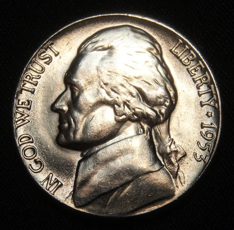 1953-D Jefferson Nickel, Gem BU+++ Steps!! Cover