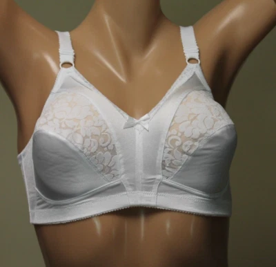 Warner's Firm Support Wire Free Bra Full Coverage With Lace 36D White, NEW! - Image 1 of 4