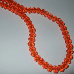 65/90 RONDELLE BEADS FACETED CRYSTAL GLASS CUT 38 COLOURS 8mmX6mm & 6mmX4mm BD2 - Picture 1 of 49
