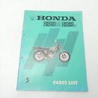Honda CB 250 K5 G5 360 G Spare Parts Catalog Spare Parts List Manual Parts Catalog