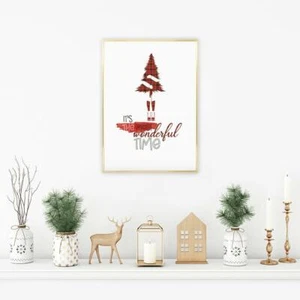 Poster natalizio poster arredo casa salotto poster idea regalo per natale  - Picture 1 of 12