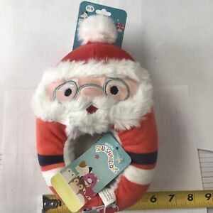 NEW Santa Claus Squishmallows Kids Slippers Size 11 - 12 Christmas Plush Gift