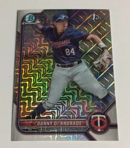2022 Bowman Chrome DANNY DE ANDRADE Mega Box Mojo Refractor 1st Card Twins - Picture 1 of 2