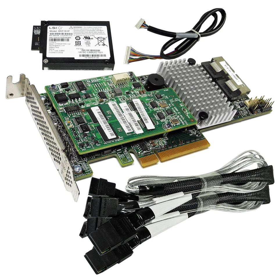 Cisco UCS-RAID-9266 6G 8 porte 1 GB FBWC SAS controller RAID +BBU + cavo SAS/... - Immagine 1 di 4