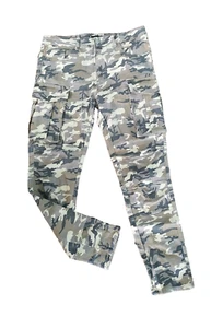 Waimea Jeans Green Camo Moto Mens 36x21 Skinny Fit Stretch Hip Hop Cargo pockets - Picture 1 of 8