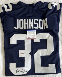 RUDI JOHNSON CINCINNATI BENGALS Rare Hand Signed Autographed Jersey PSA COA - Picture 1 of 8