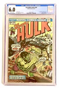 Incredible Hulk #180 1974 CGC 6.0 F 🔑 1st Cameo Wolverine 2nd Wendigo