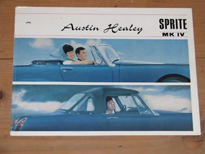 Austin Healy Sprite MK IV Original Prospekt deutsch 280x210mm 6 Seiten - Bild 1 von 6