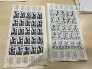 FRENCH ANTARTIC TERRITORIES, birds 1956 2 full sheets MNH mint a269 - Imagen 1 de 5