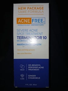 NEW Acne Free Terminator 10 Severe Acne Spot Treatment Max Strength Exp 12/2026 - Picture 1 of 4