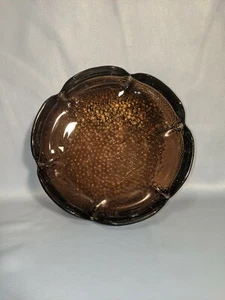 Vintage Amber Glass Ashtray - Picture 1 of 6