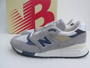 Nuovo con scatola NEW BALANCE 998 TA uk 9,5 Teddy Santis prezzo consigliato £ 210 grigio blu 998TA made in USA - Foto 1 di 7