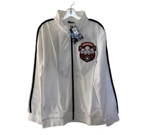 Star Wars Star Troopers White Graphic Print Unisex Collectible Track Jacket XL - Picture 1 of 17