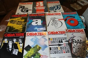 lot de 10 N ° de CARACTERE - LE MAGAZINE DE L'IMPRIME- 1990 1991 + 1 suplément - Foto 1 di 5