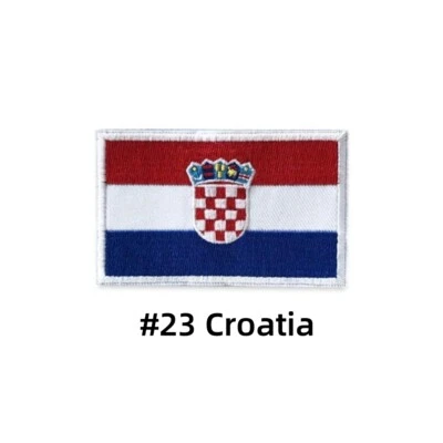 CROATIA Crest Tactical Military Flag Patch With Hook & Loop Brand Fastener ARMY - Image 1 of 4