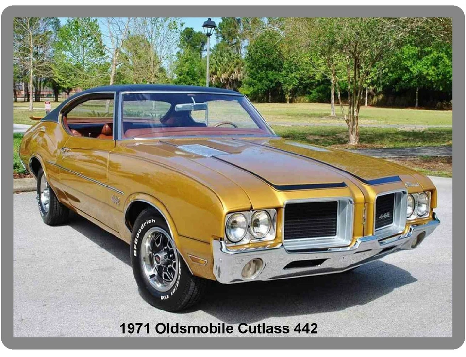 1971 Oldsmobile Cutlass 442 Refrigerator / Tool Box  Magnet - Image 1 of 1